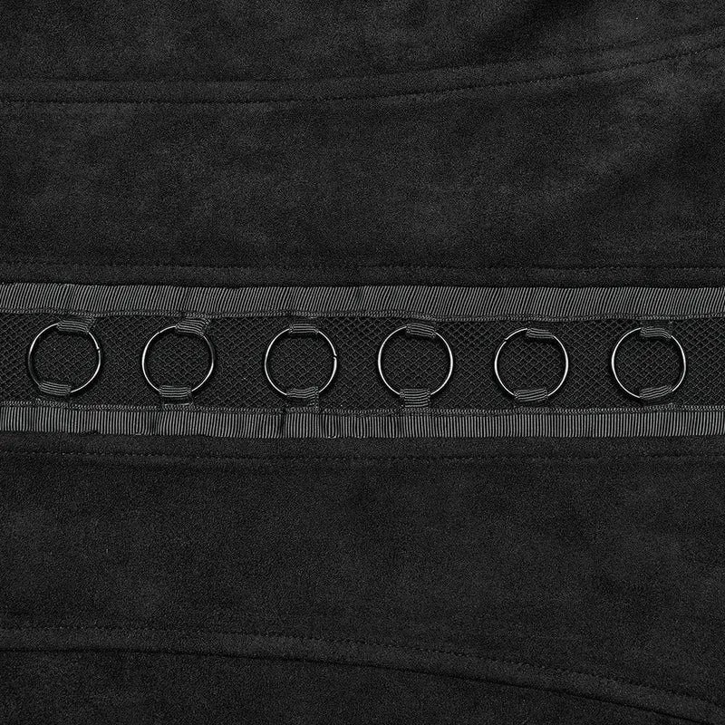 Herren Punk Cutout Buckles Weste