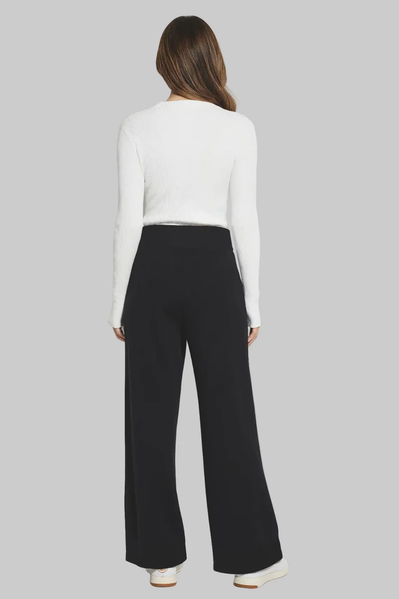 Ally Wide Leg Pant | Black Beauty