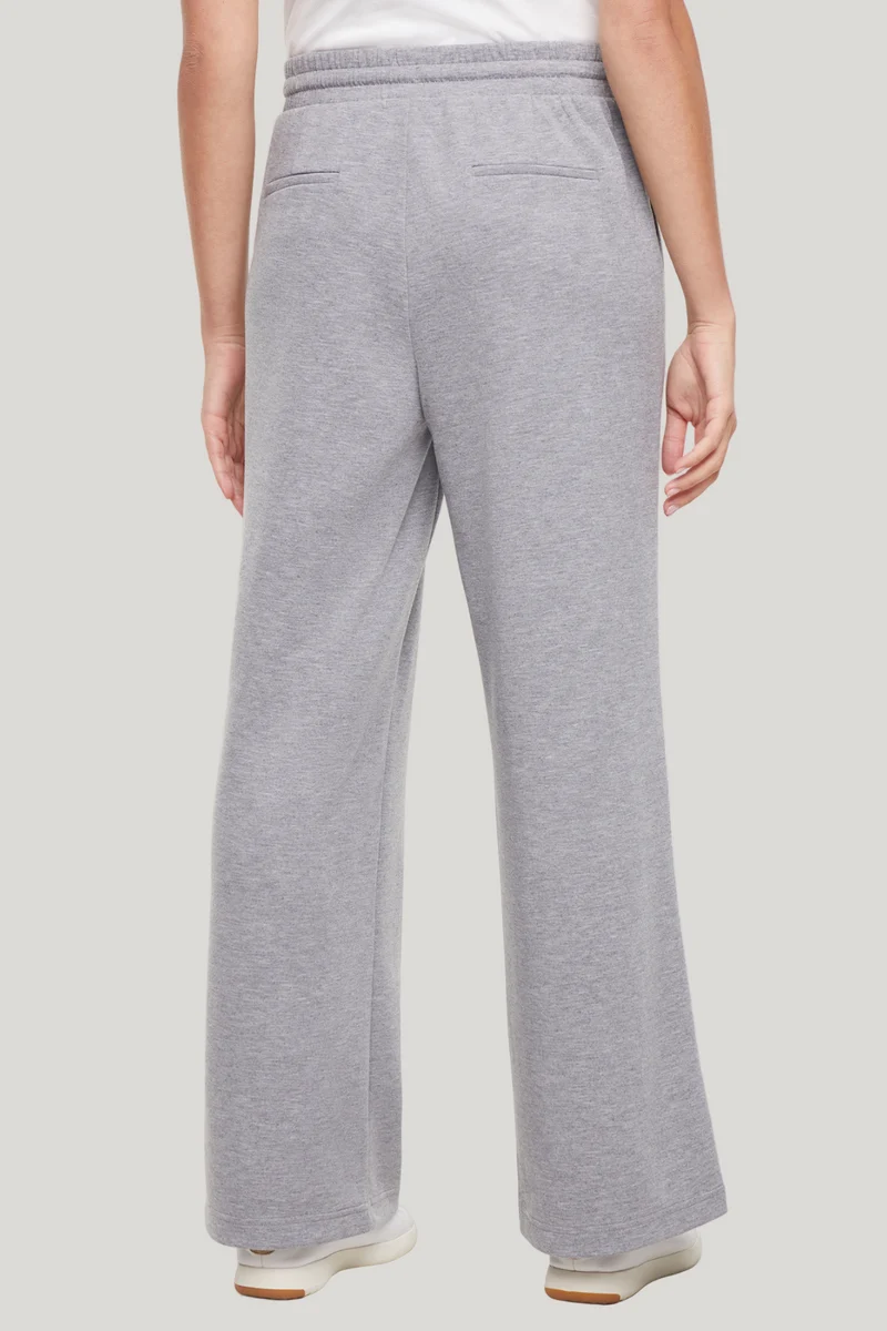 Cynthia Wide Leg Pant | Heather Grey