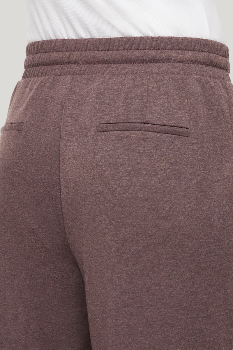 Cynthia Wide Leg Pant | Heather Black Coffee