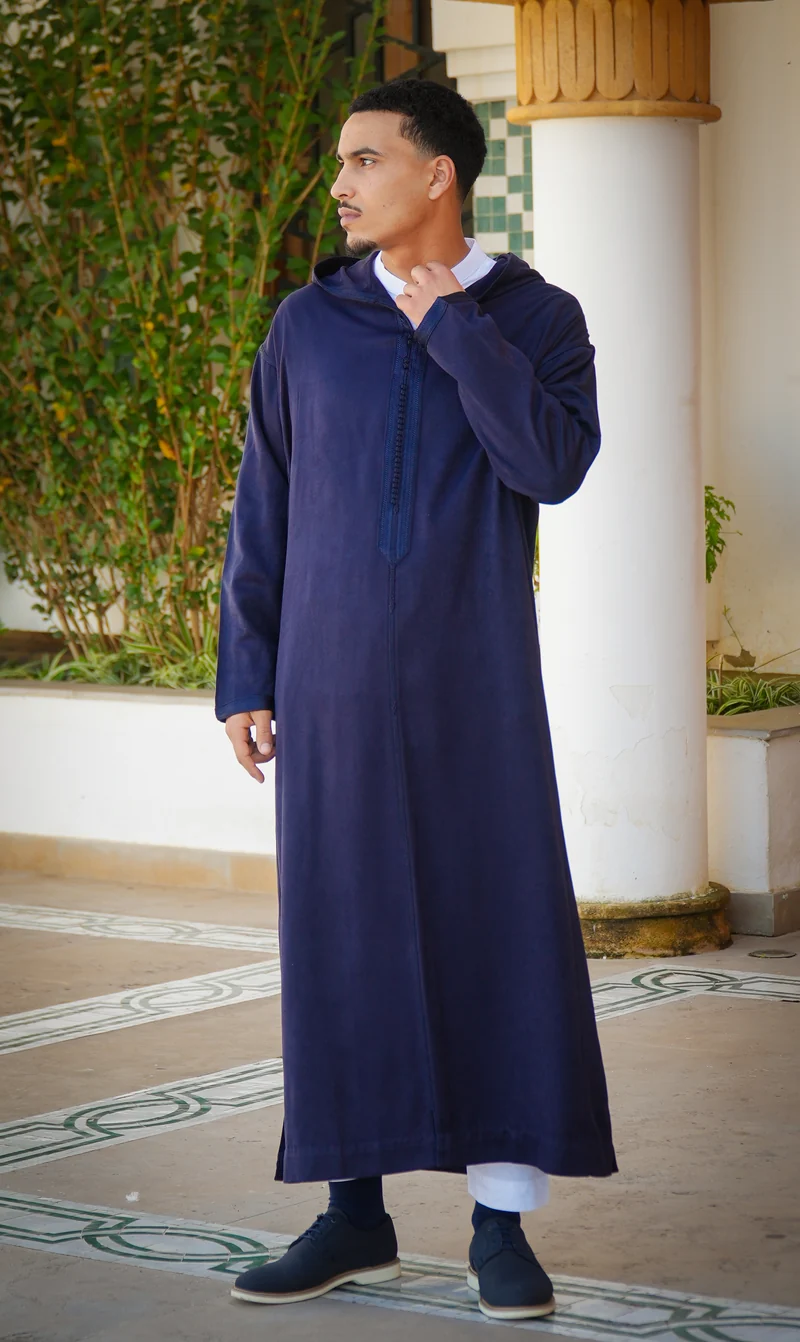 Djellaba BOYS Elegant Amir - Marineblau