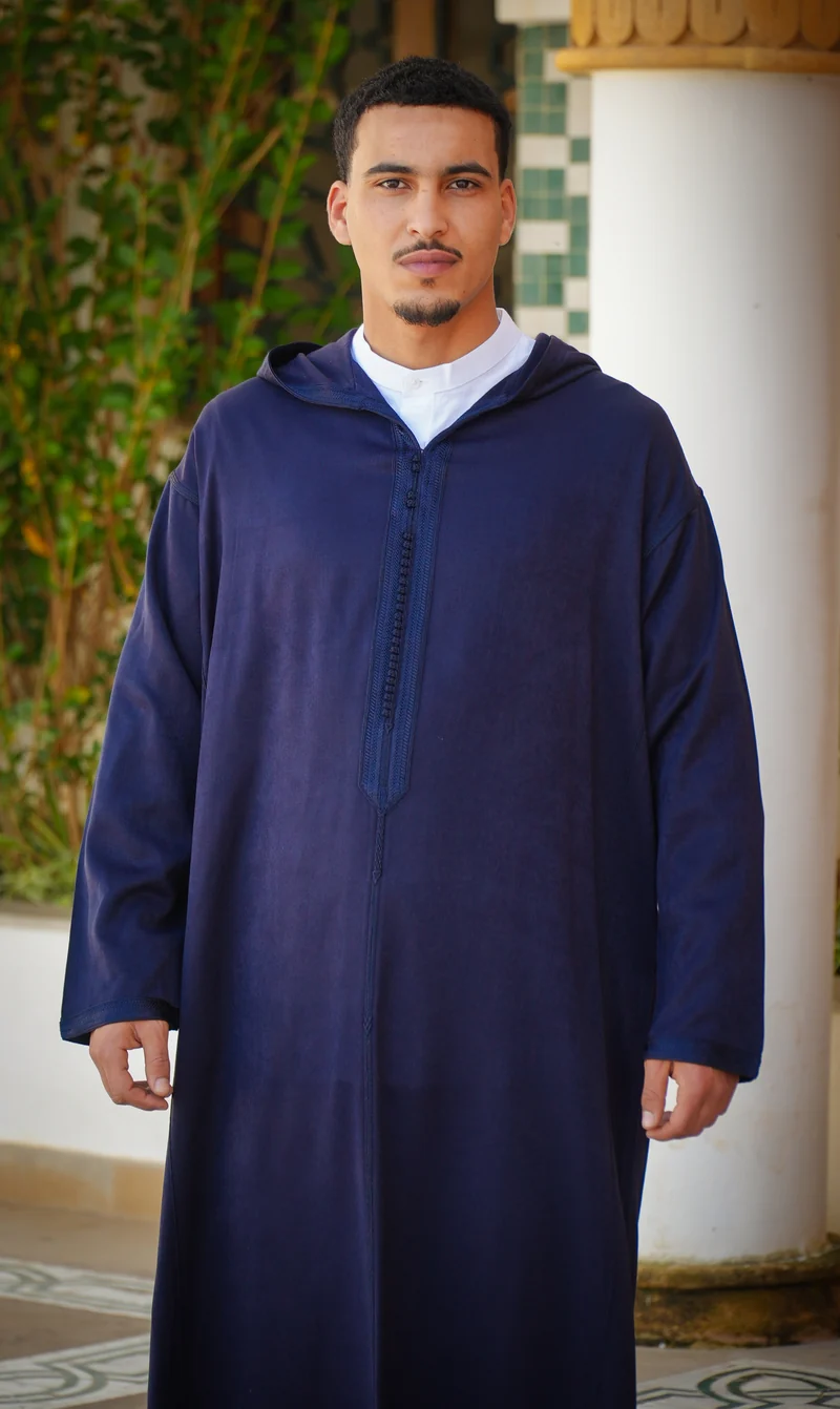 Djellaba BOYS Elegant Amir - Marineblau