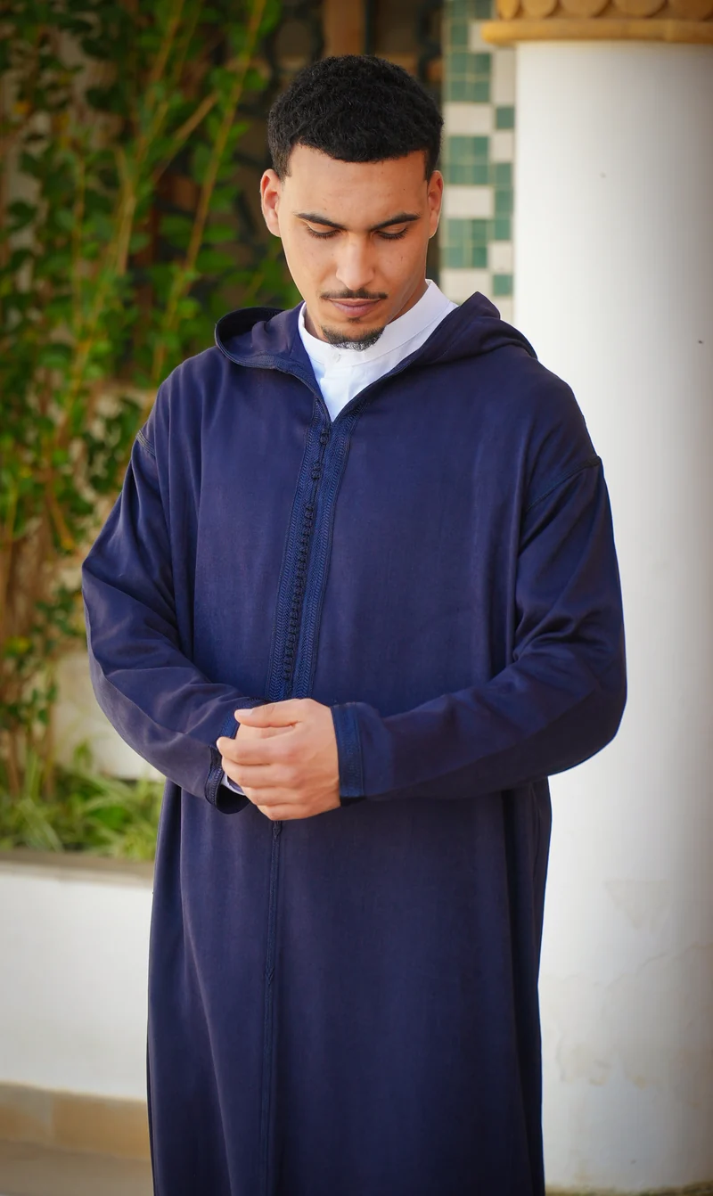 Djellaba BOYS Elegant Amir - Marineblau