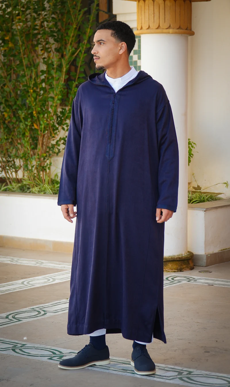 Djellaba BOYS Elegant Amir - Marineblau