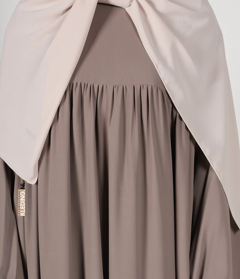 Jilbab Soumaya Ballonärmel - Taupe