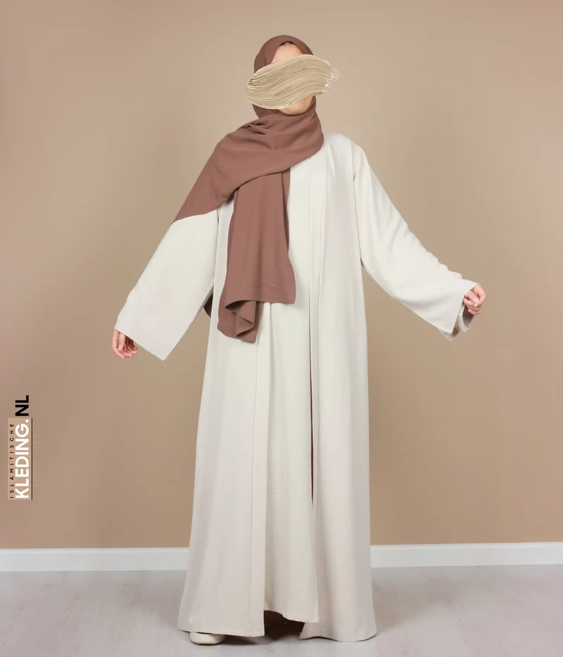 Noora Kimono + Abaya-Set – Creme