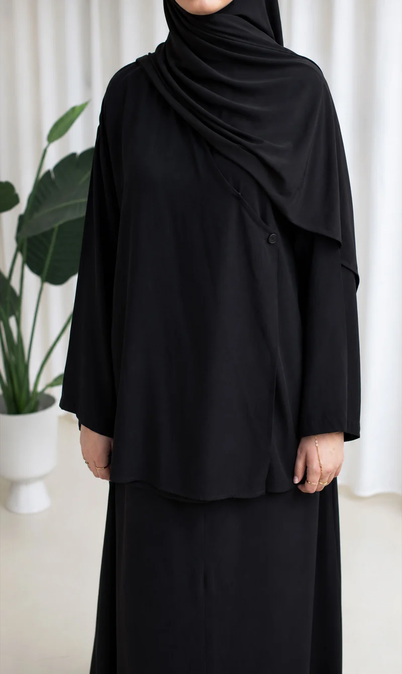 Ramallah Rayon Set Schwarz