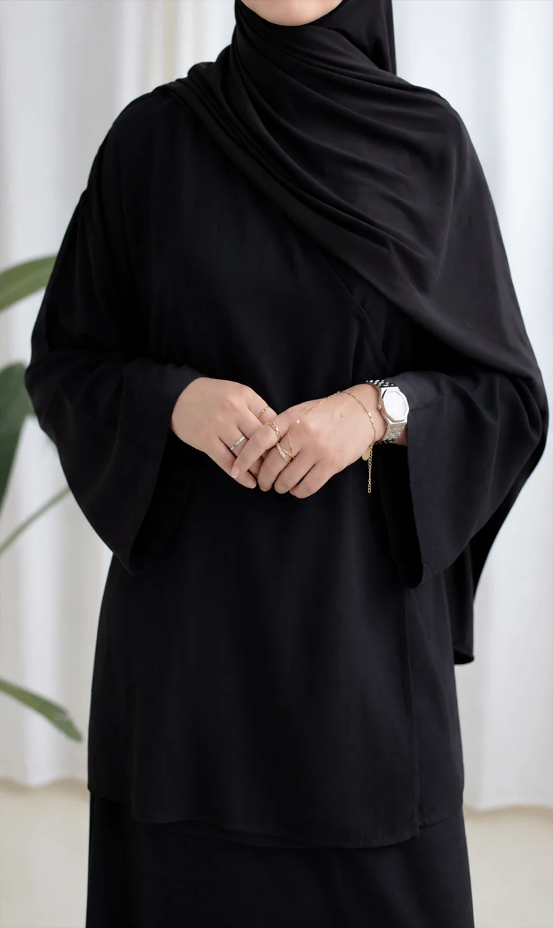 Ramallah Rayon Set Schwarz