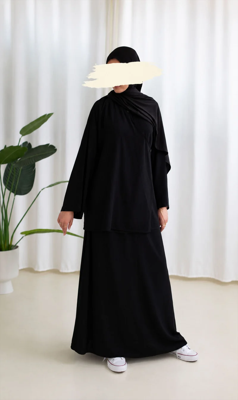 Ramallah Rayon Set Schwarz