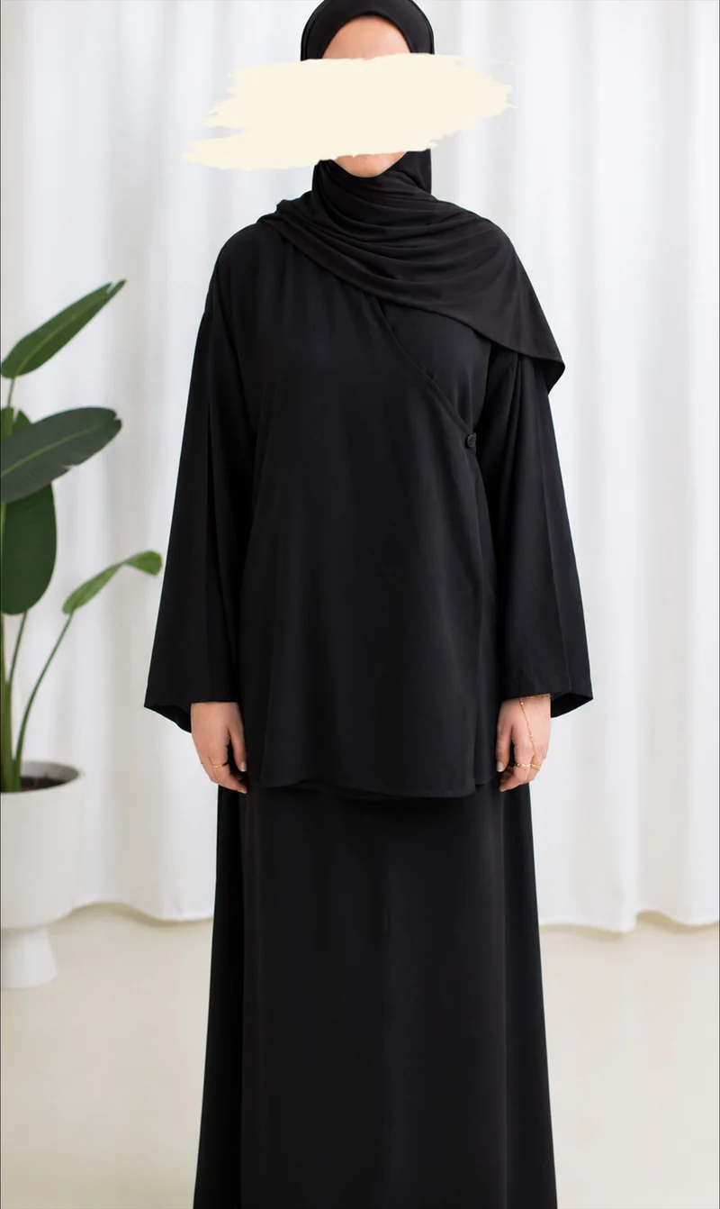 Ramallah Rayon Set Schwarz