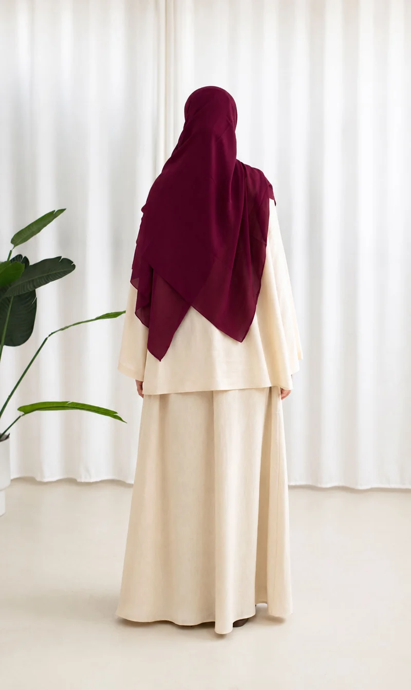 Ramallah Leinen-Set Creme