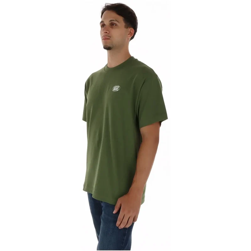 Vans Herren Grünes Baumwoll-T-Shirt Rundhalsausschnitt