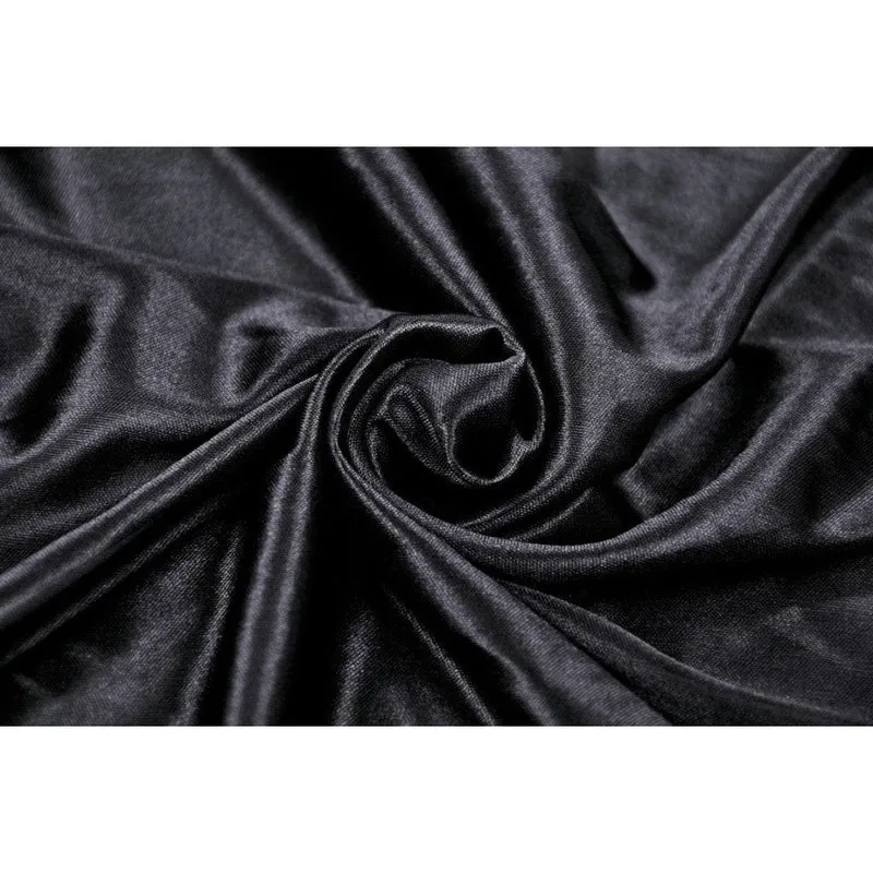 Damen-Hochzeitskleid im Gothic-Stil mit tiefem Ausschnitt und Blumenmuster