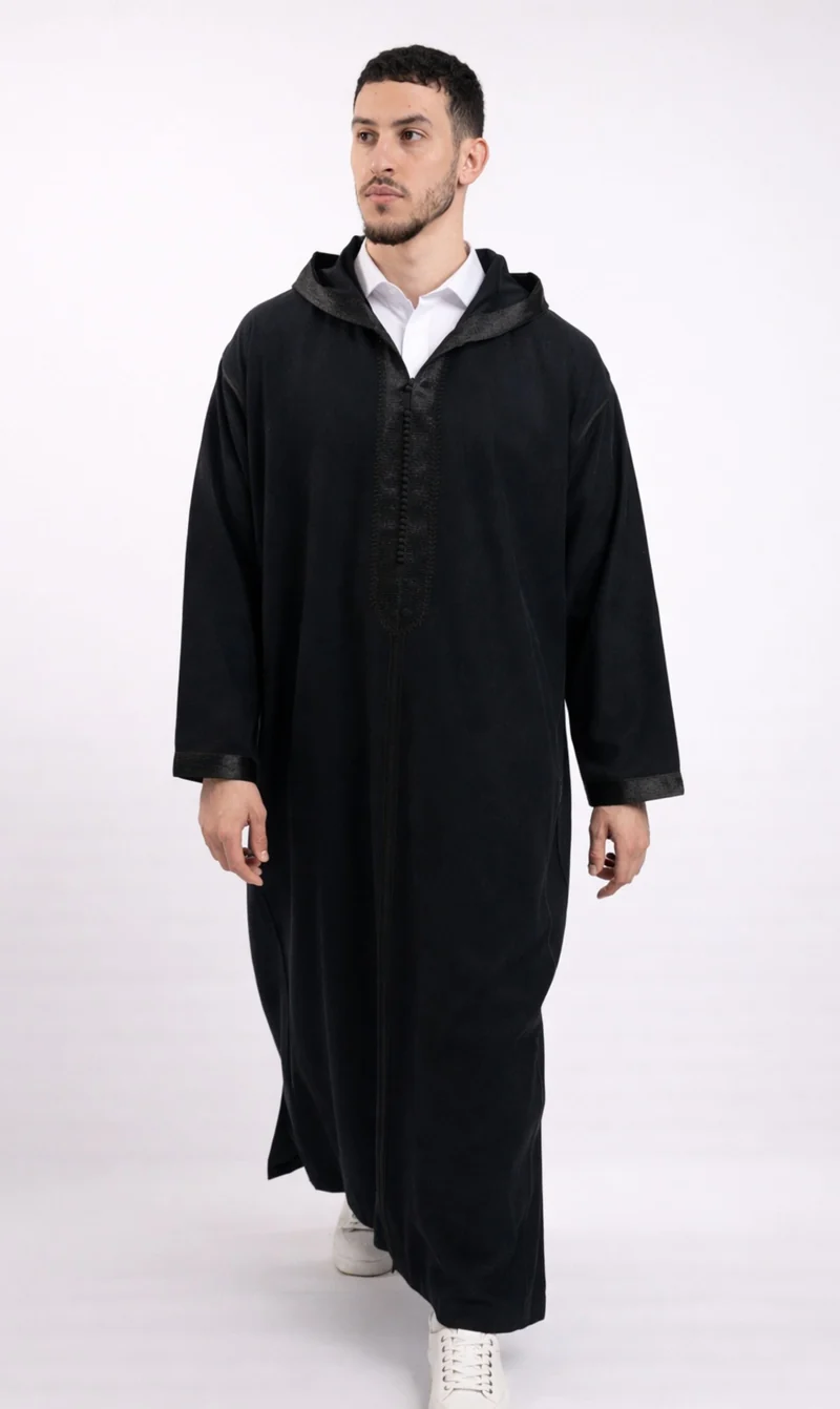 Djellaba BOYS Elegant Amir - Schwarz