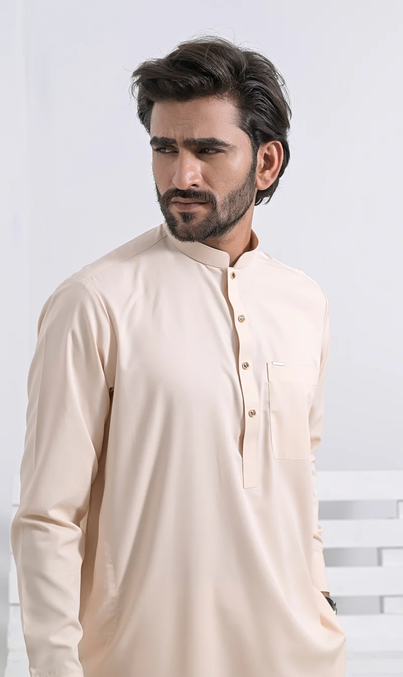 Sarwal Kameez SOFT Linie - Aprikose