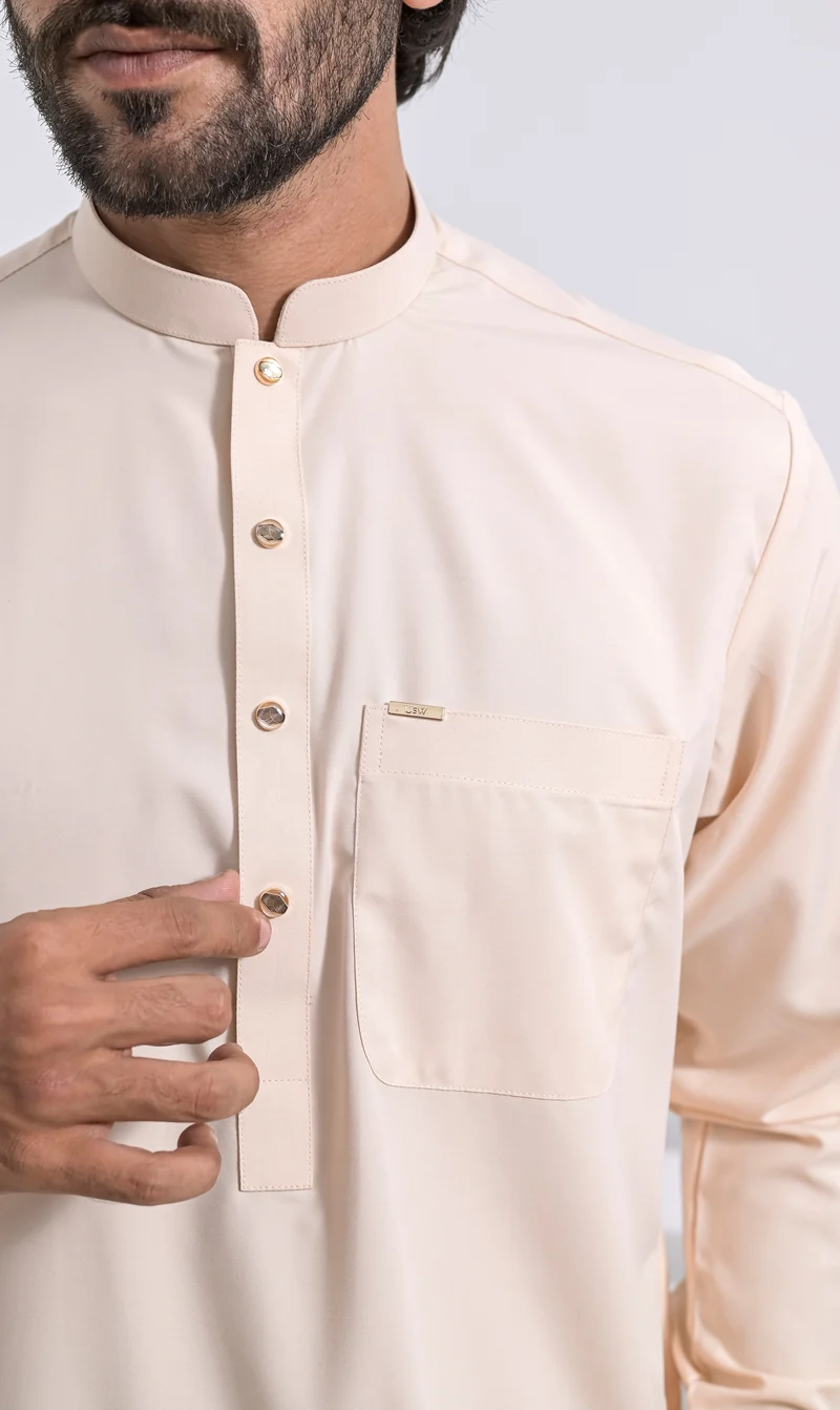 Sarwal Kameez SOFT Linie - Aprikose
