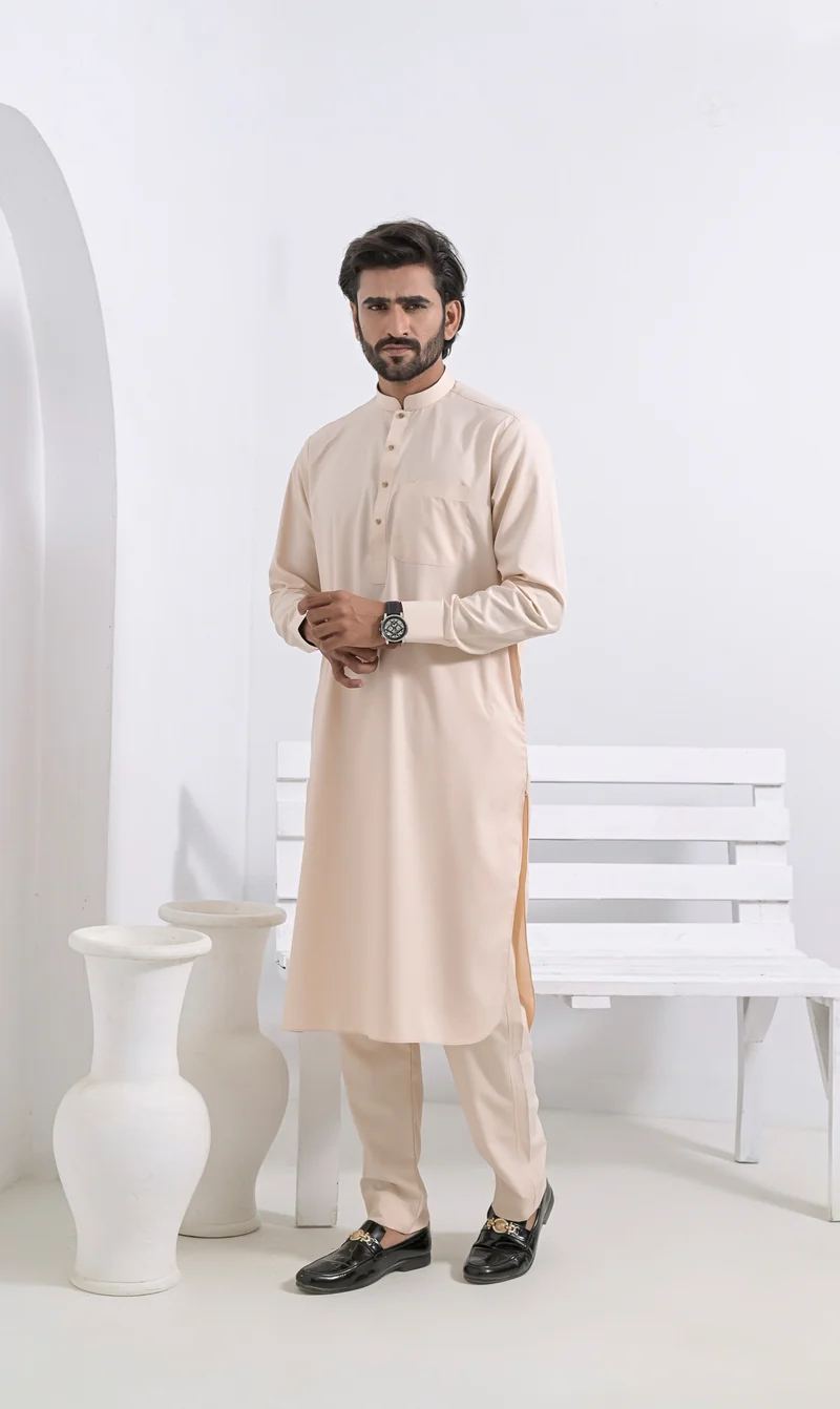 Sarwal Kameez SOFT Linie - Aprikose