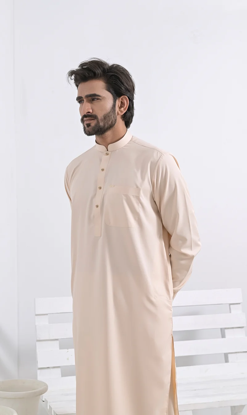 Sarwal Kameez SOFT Linie - Aprikose