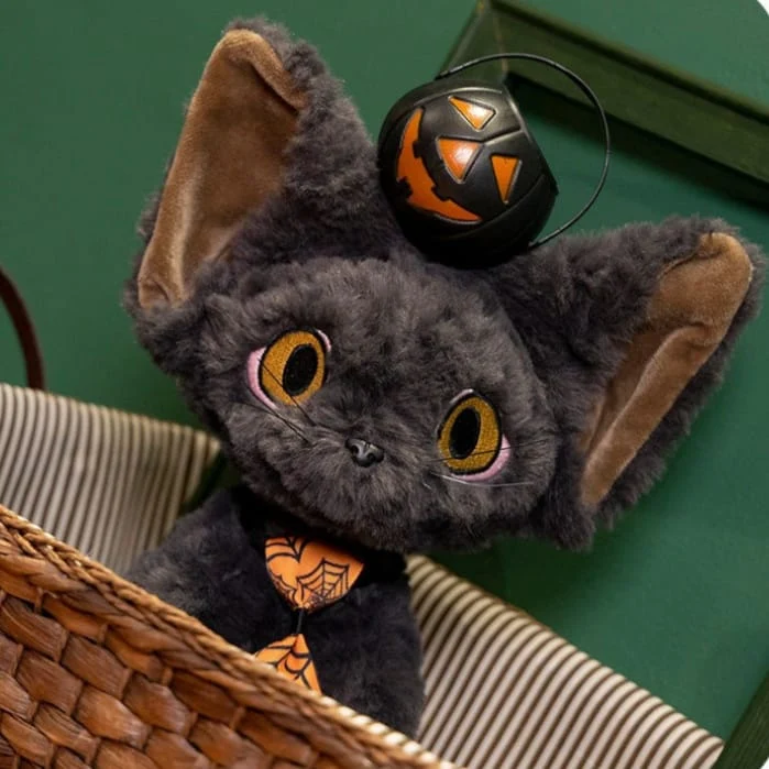 Gothic-Katzenpuppe für Damen mit flauschiger Krawatte