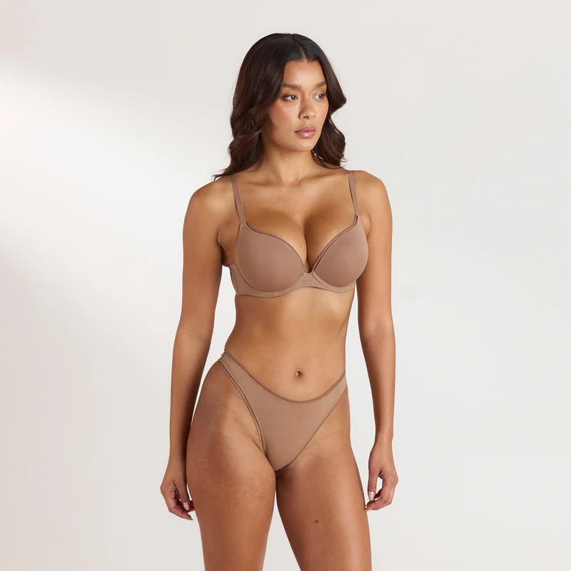 Comfort High Push-Up BH - Hasel