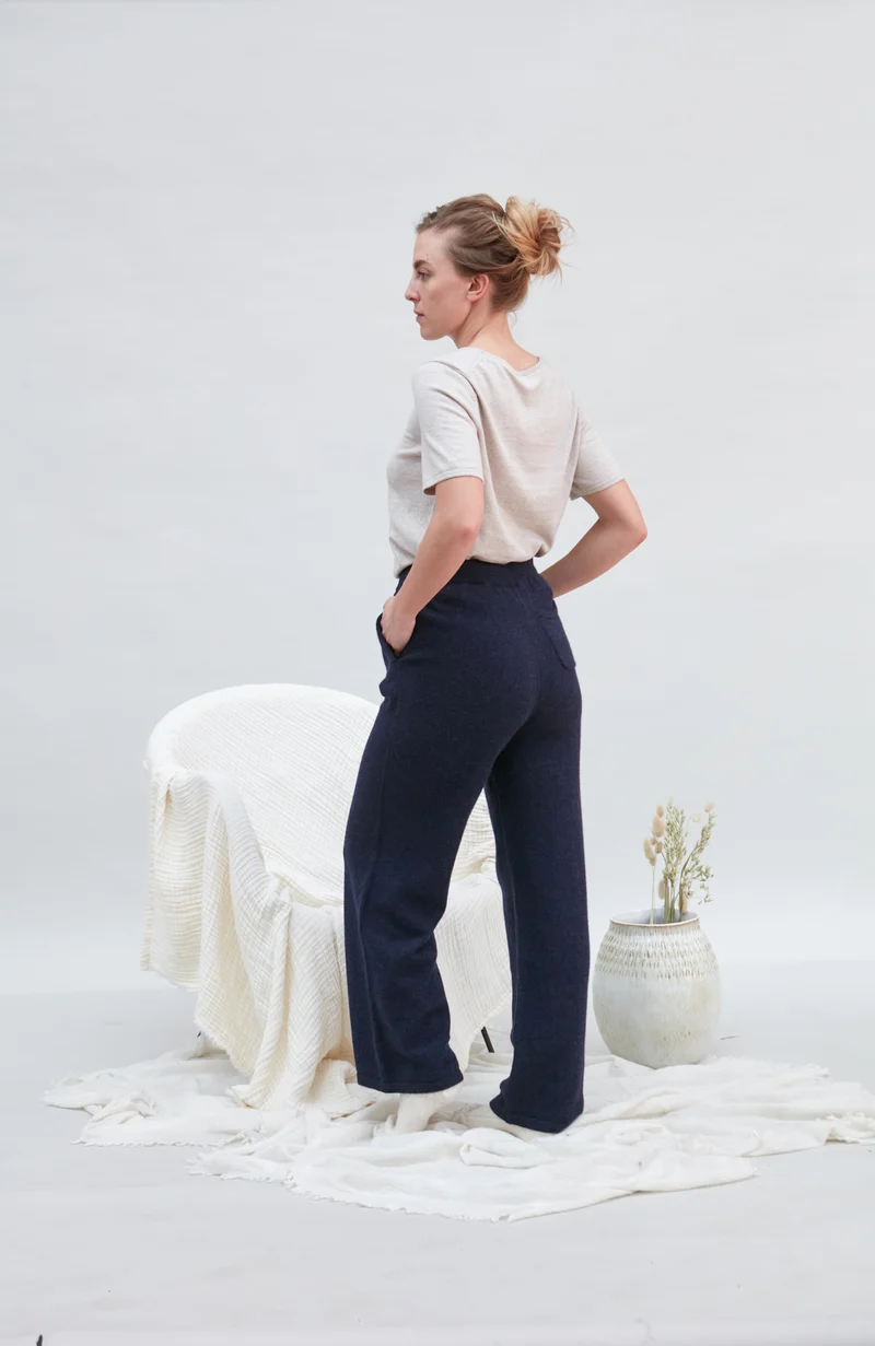 Womens Lambswool Knitted Trousers