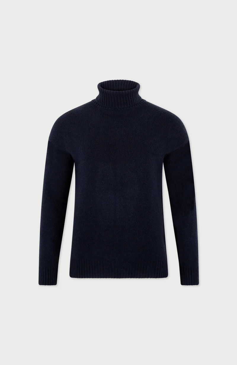 Herren-Rollkragenpullover „Submariner“ aus Merino-Kaschmir