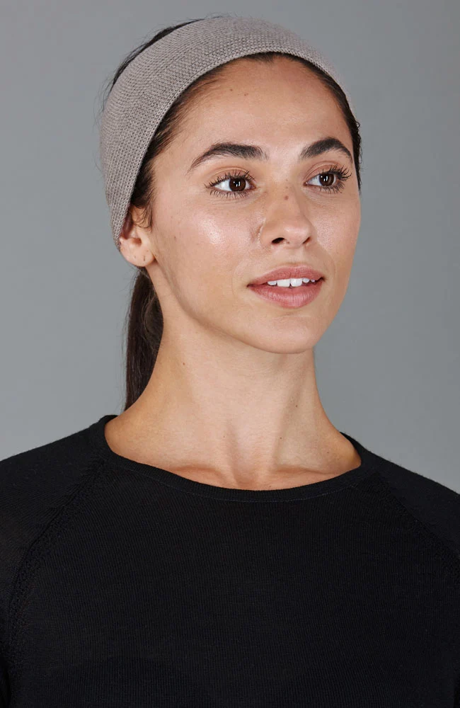 Geripptes Stirnband aus Merino Activewear