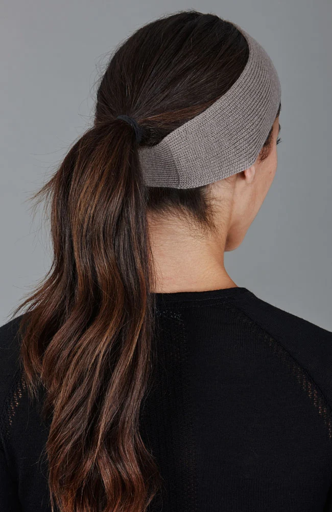 Geripptes Stirnband aus Merino Activewear
