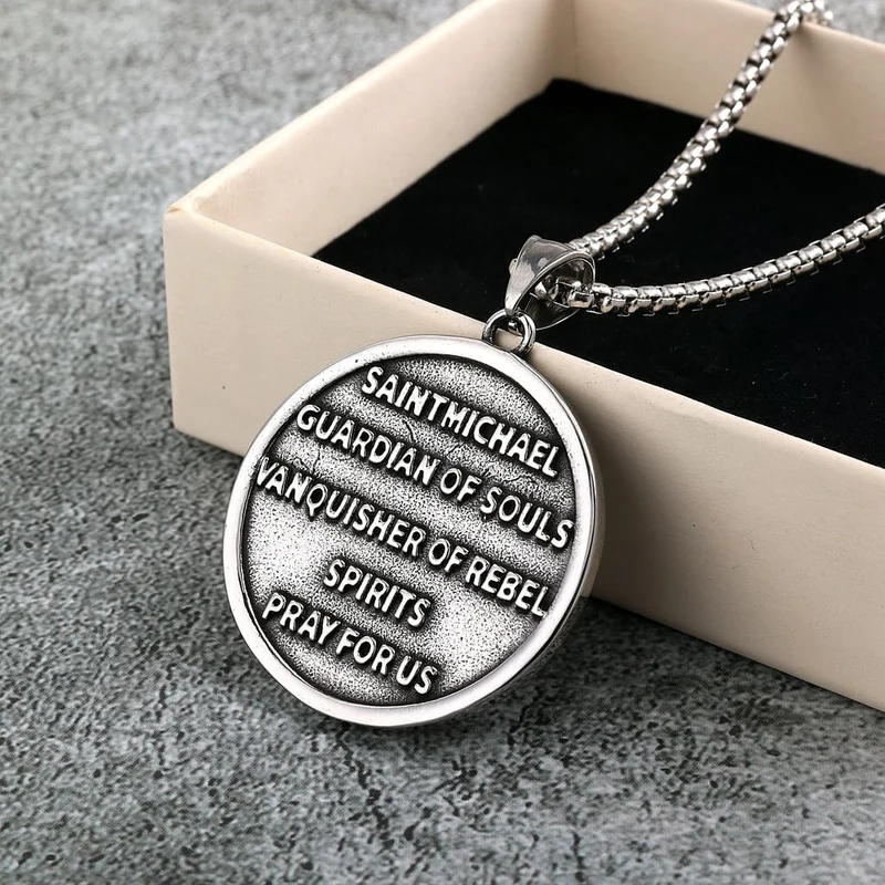 Punk-Engel-Buchstabenanhänger-Halskette für Herren