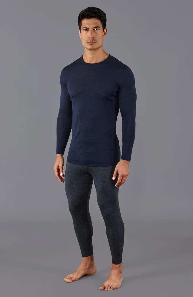 Schwere Herren-Merino-Activewear-Thermohose