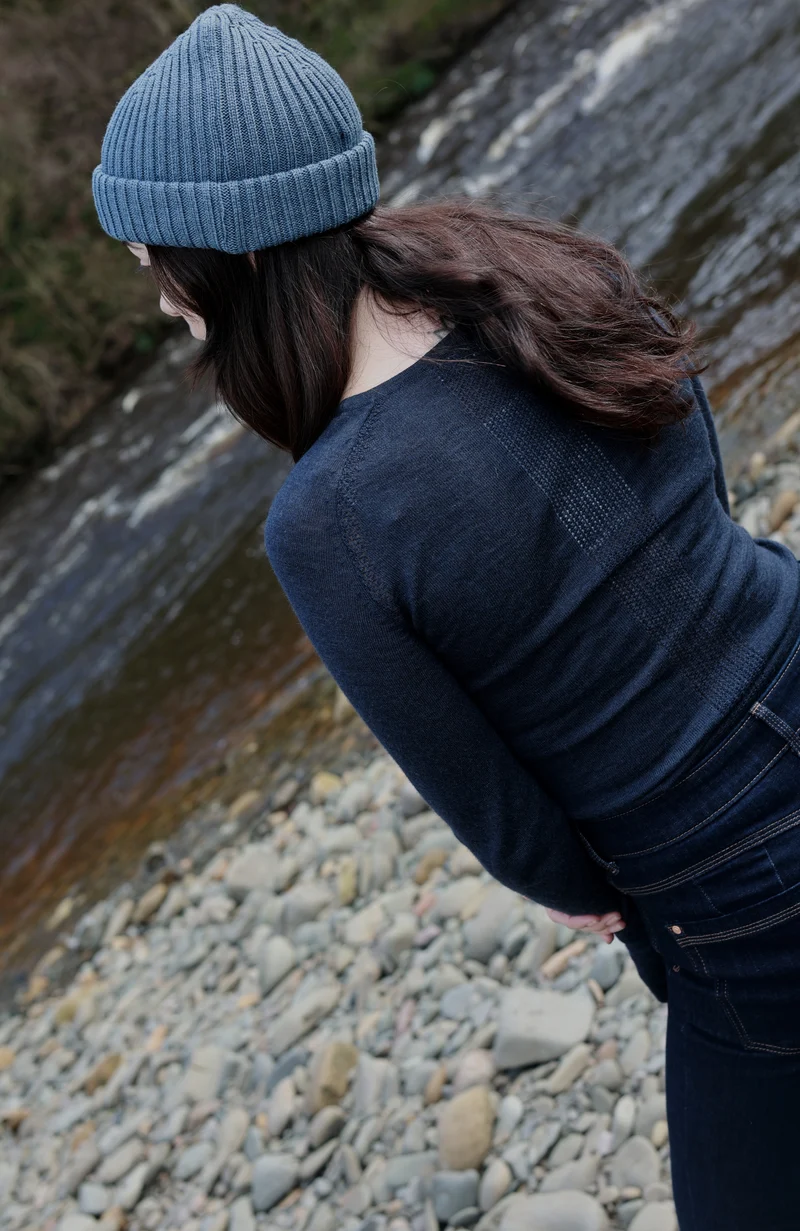 Mittelschweres Merino-Activewear-Trainingsoberteil für Damen