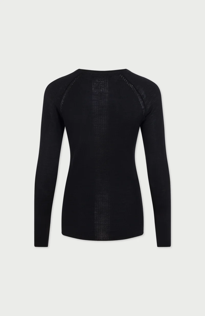Mittelschweres Merino-Activewear-Trainingsoberteil für Damen