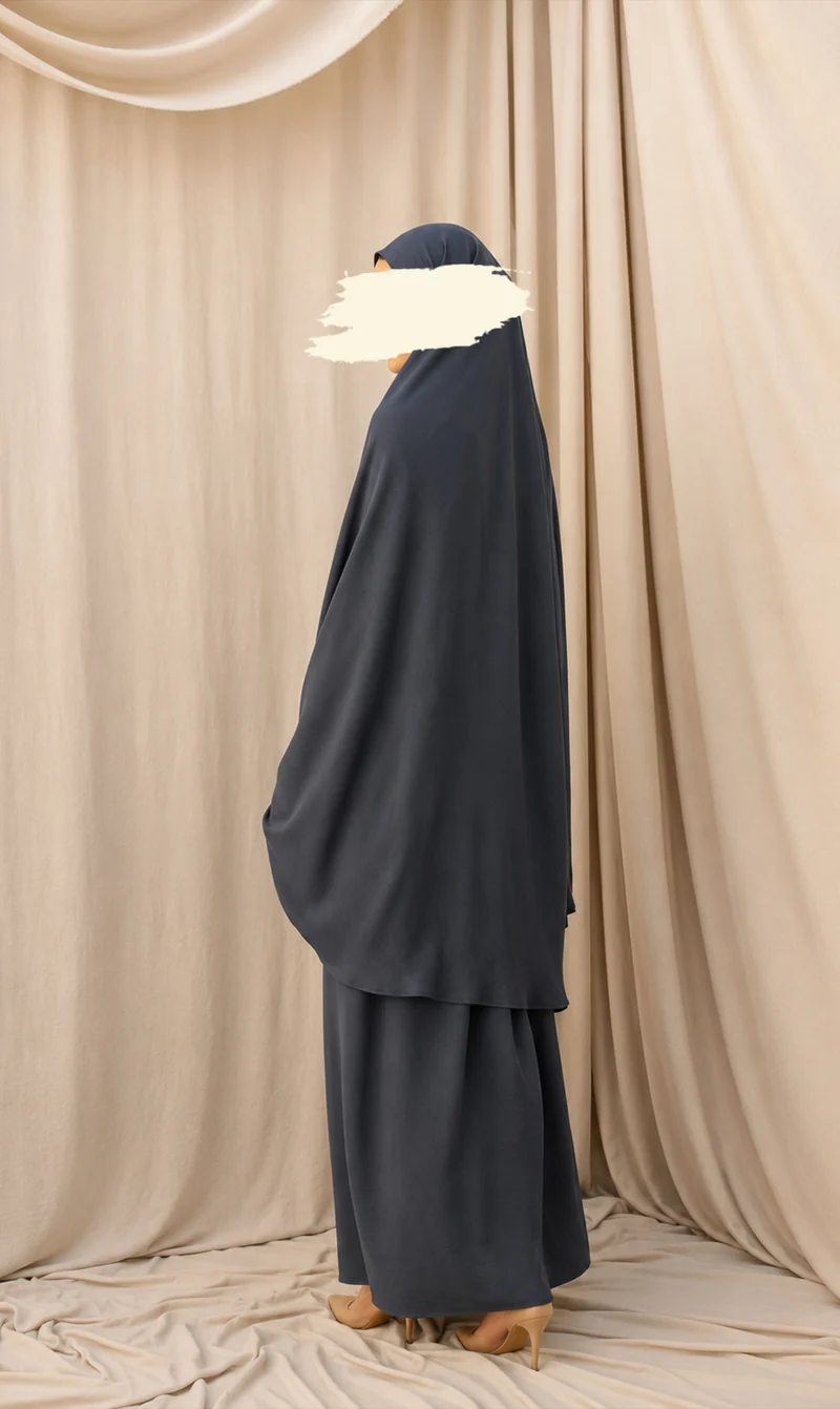 Knie Khimar mit Rock Set JAZZ - Dunkelgrau
