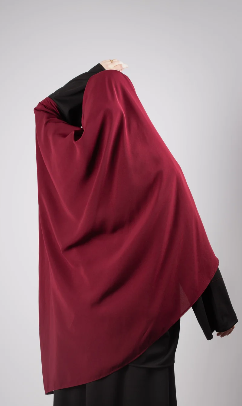 XL Triangle Khimar - Bordeaux