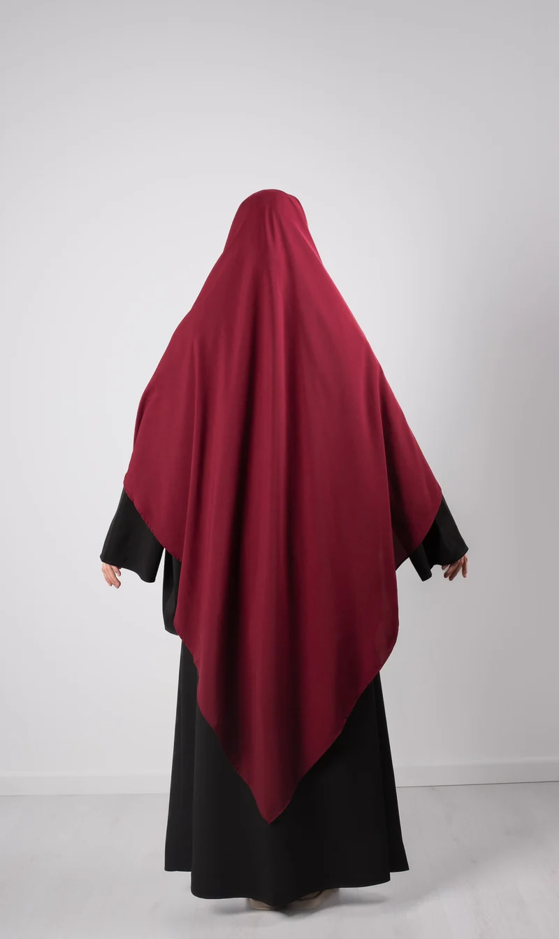 XL Triangle Khimar - Bordeaux