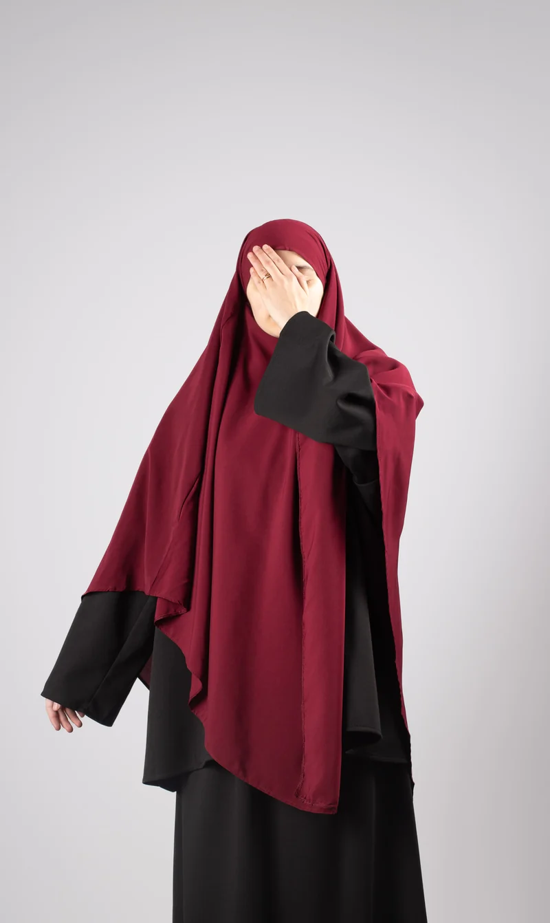XL Triangle Khimar - Bordeaux