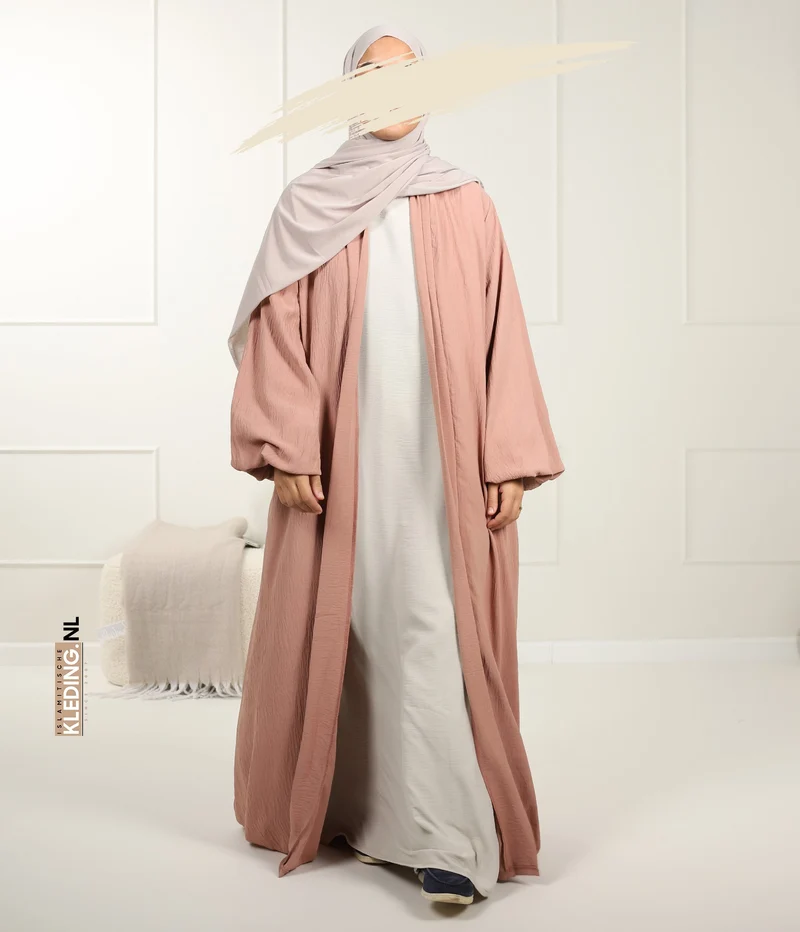 Noora Kimono Puffärmel Rose