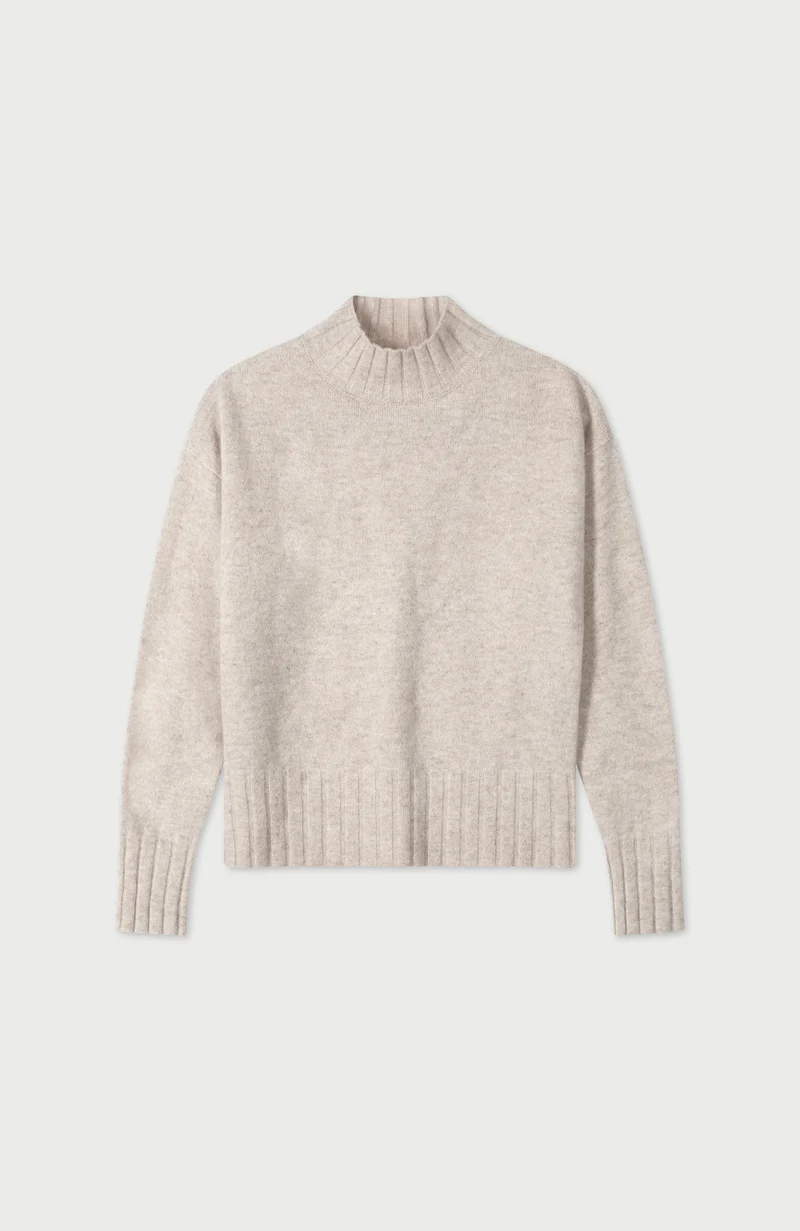 Damenpullover aus 100 % Lammwolle mit Kragen