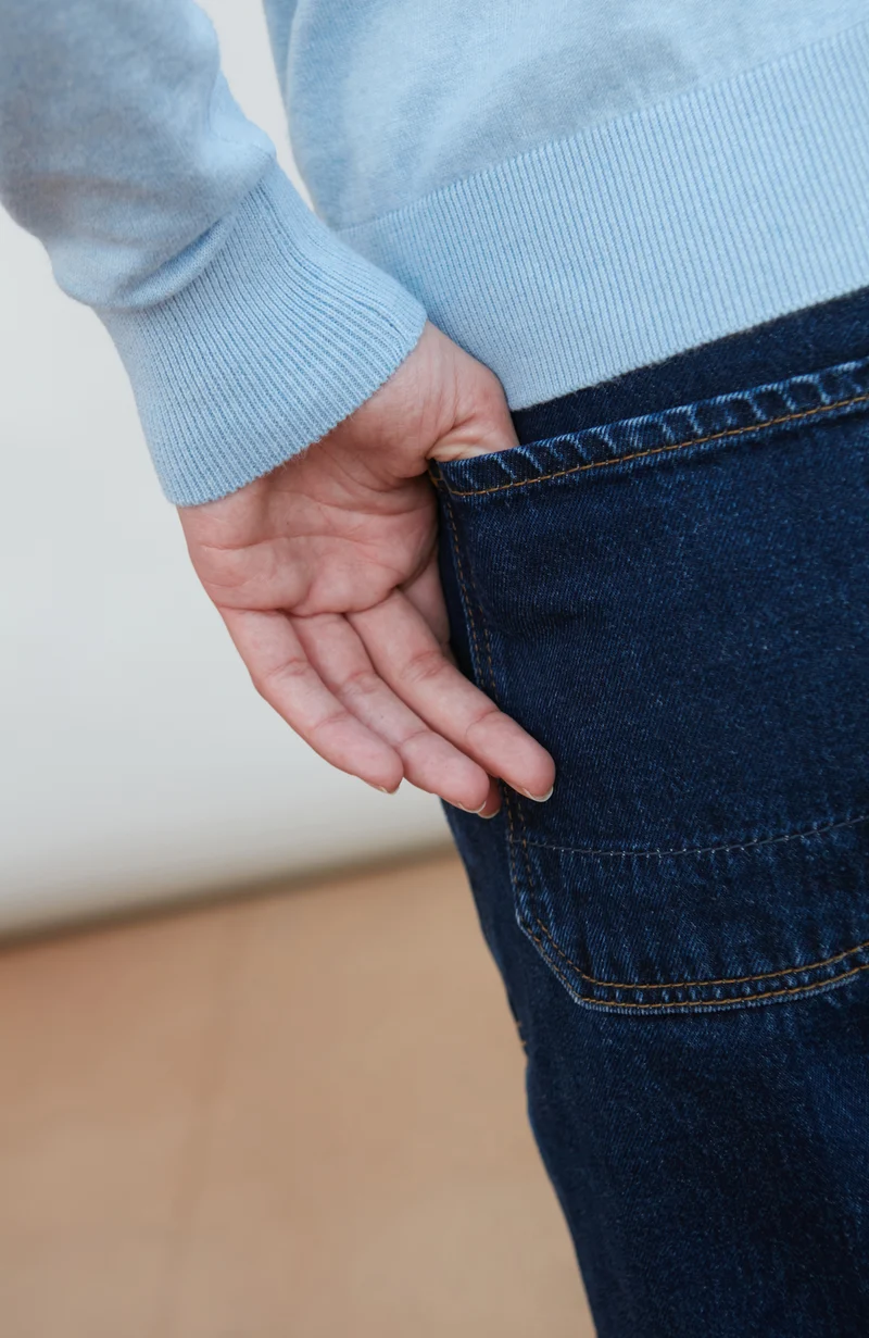 Damen-Rollkragenpullover aus ultrafeiner Baumwolle mit langen Ärmeln