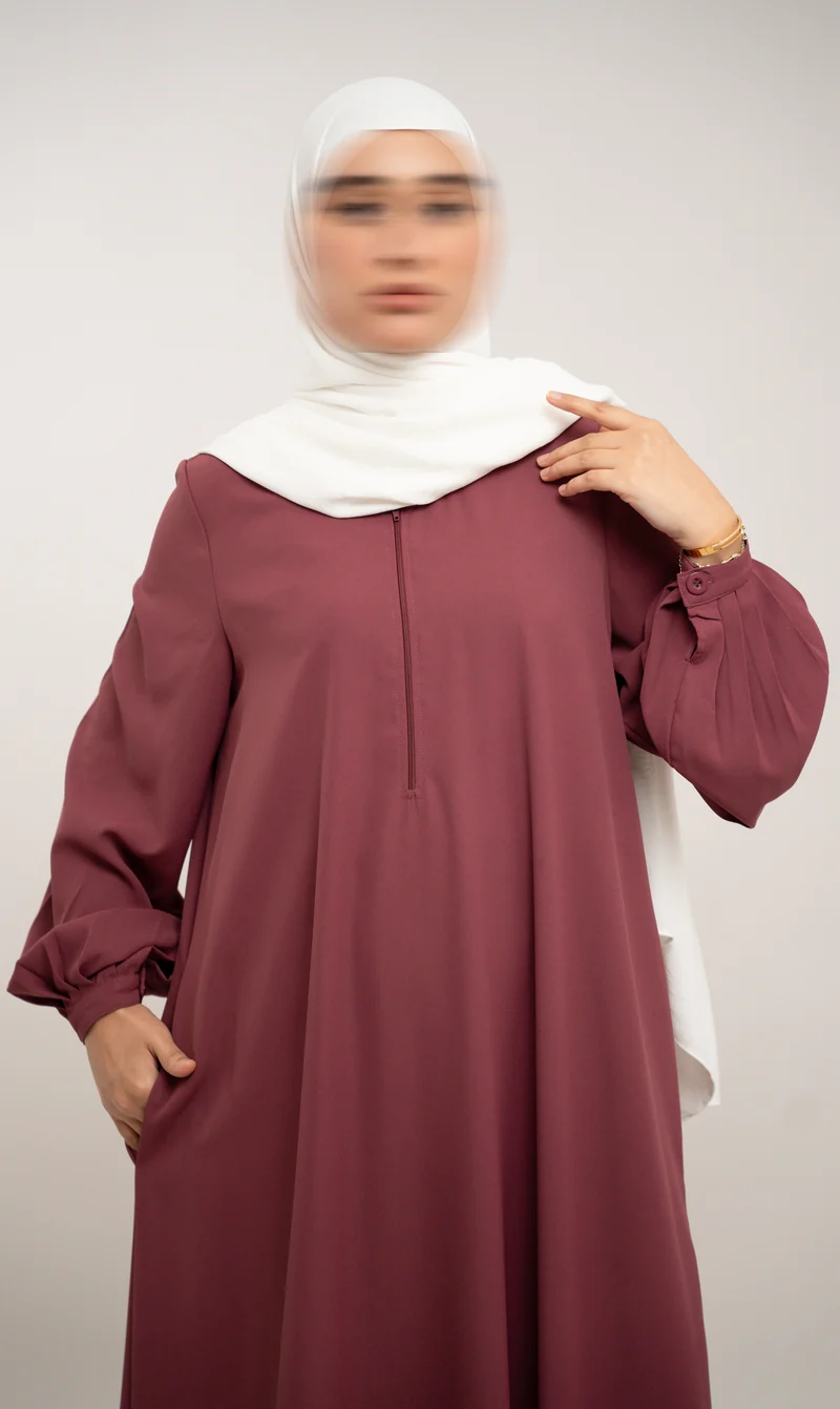 A-Linien-Abaya TAYMA R - Pfingstrose