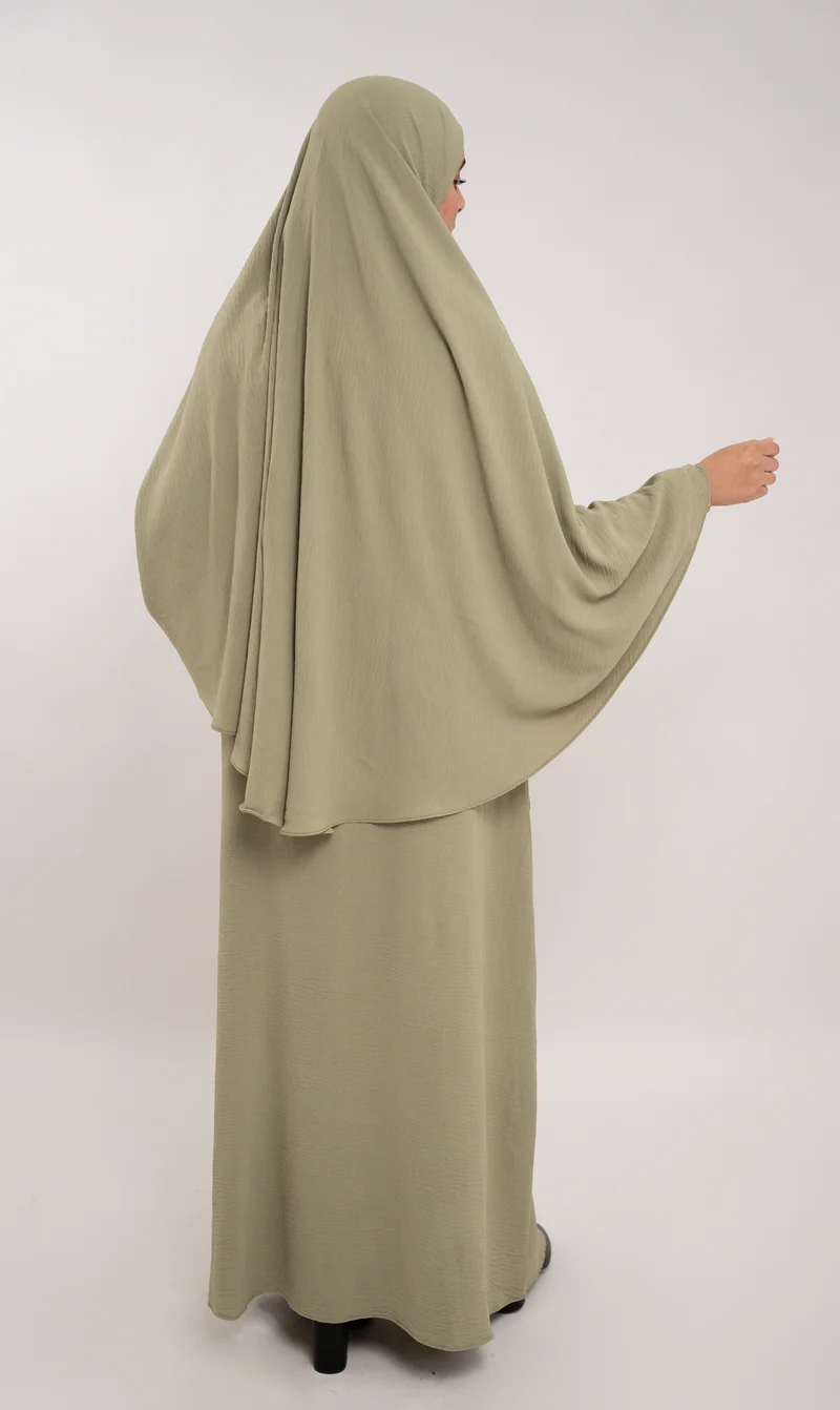 A-Linien-Puff-Jazz-Abaya R - Pistazie