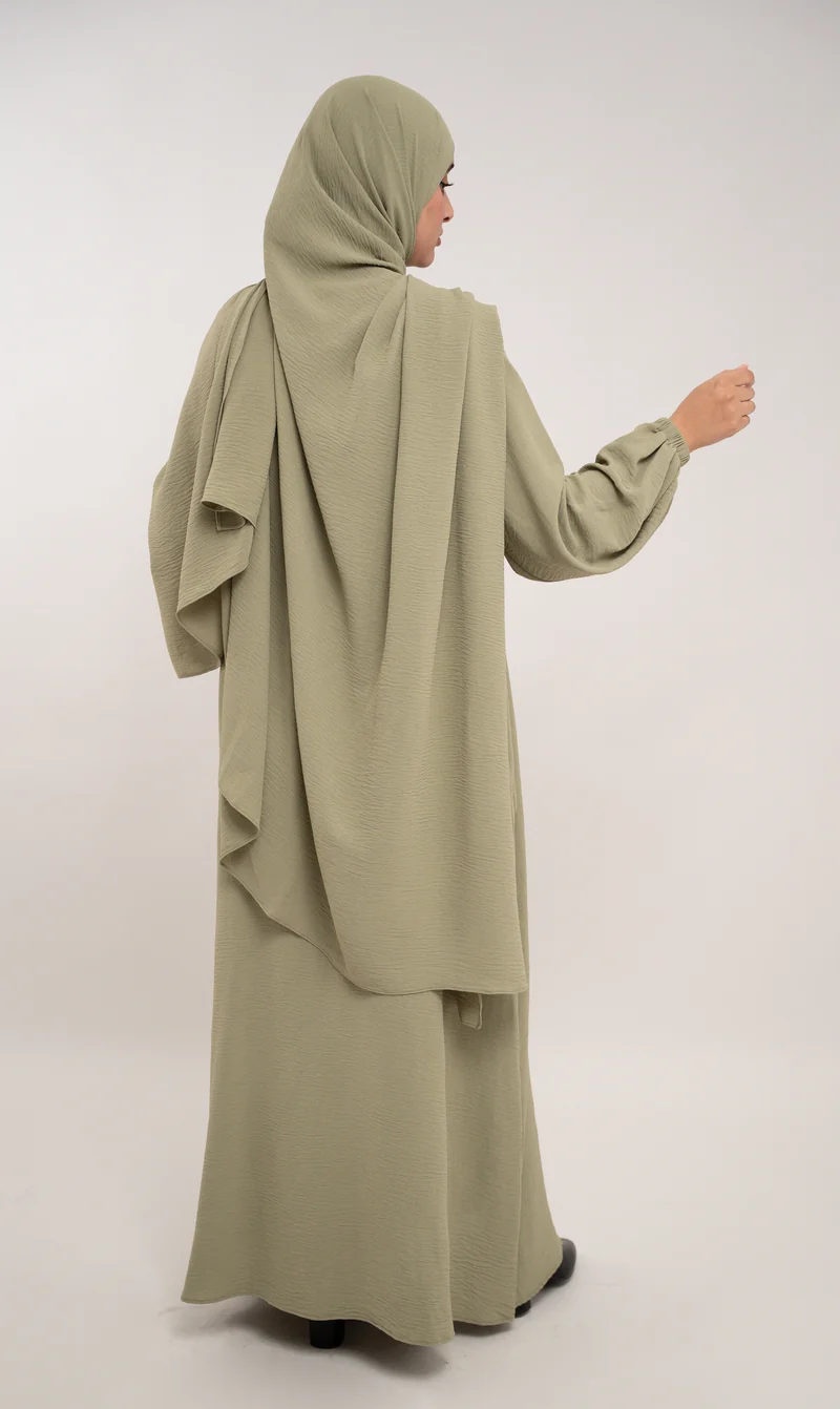 A-Linien-Puff-Jazz-Abaya R - Pistazie