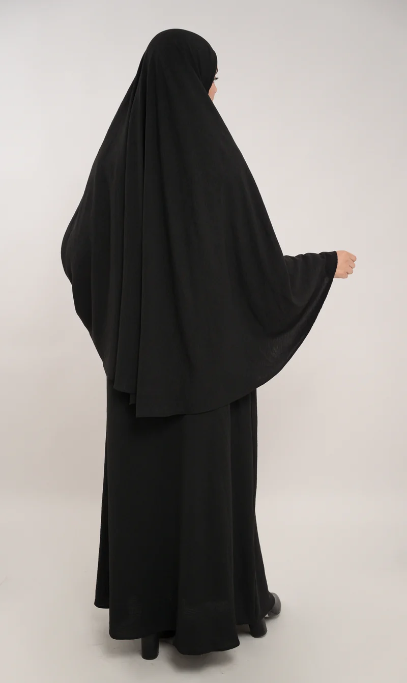 A-Linien-Puff-Jazz-Abaya R - Schwarz