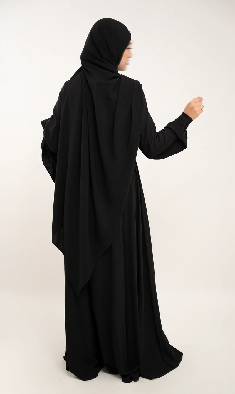 A-Linien-Puff-Jazz-Abaya R - Schwarz