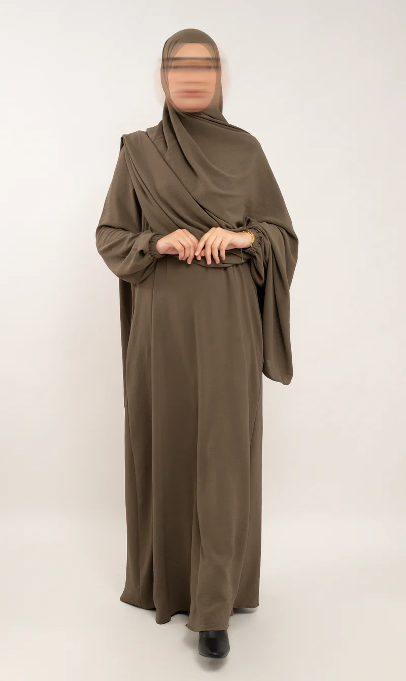 A-Linien-Puff-Jazz-Abaya R - Holz
