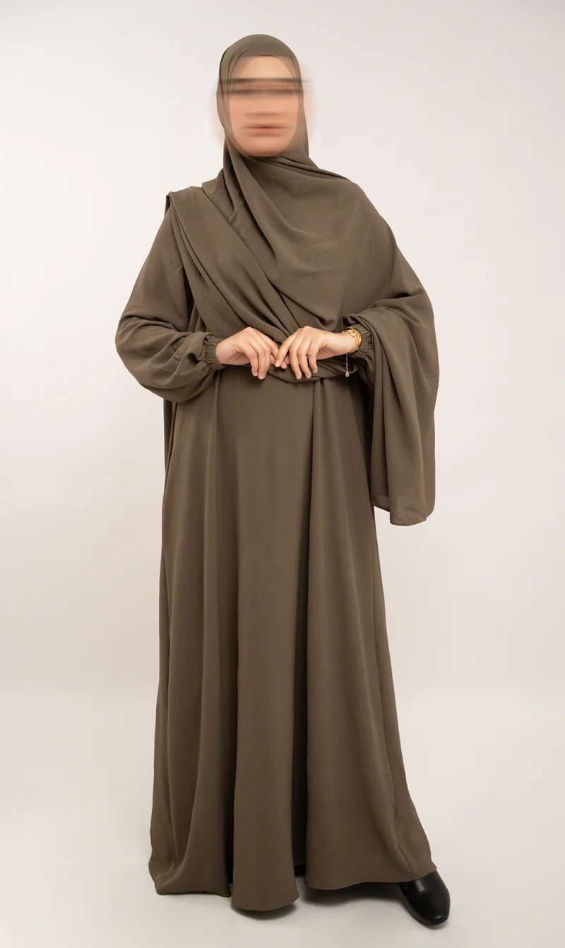 A-Linien-Puff-Jazz-Abaya R - Holz
