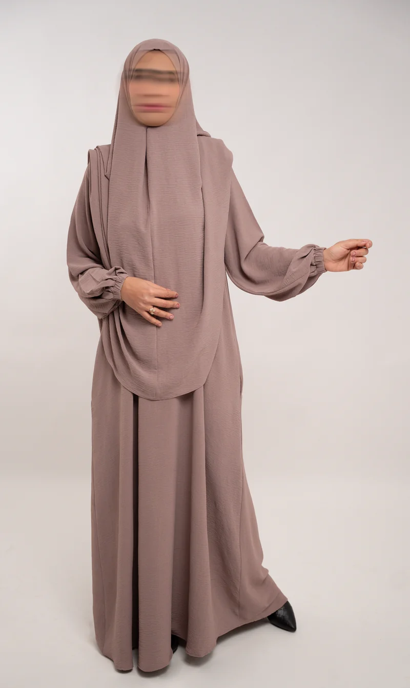 A-Linien-Puff-Jazz-Abaya R - Nerz