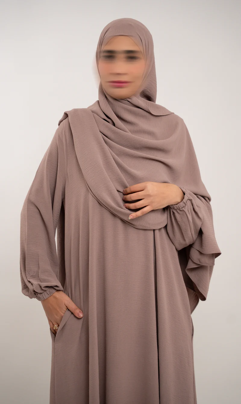 A-Linien-Puff-Jazz-Abaya R - Nerz
