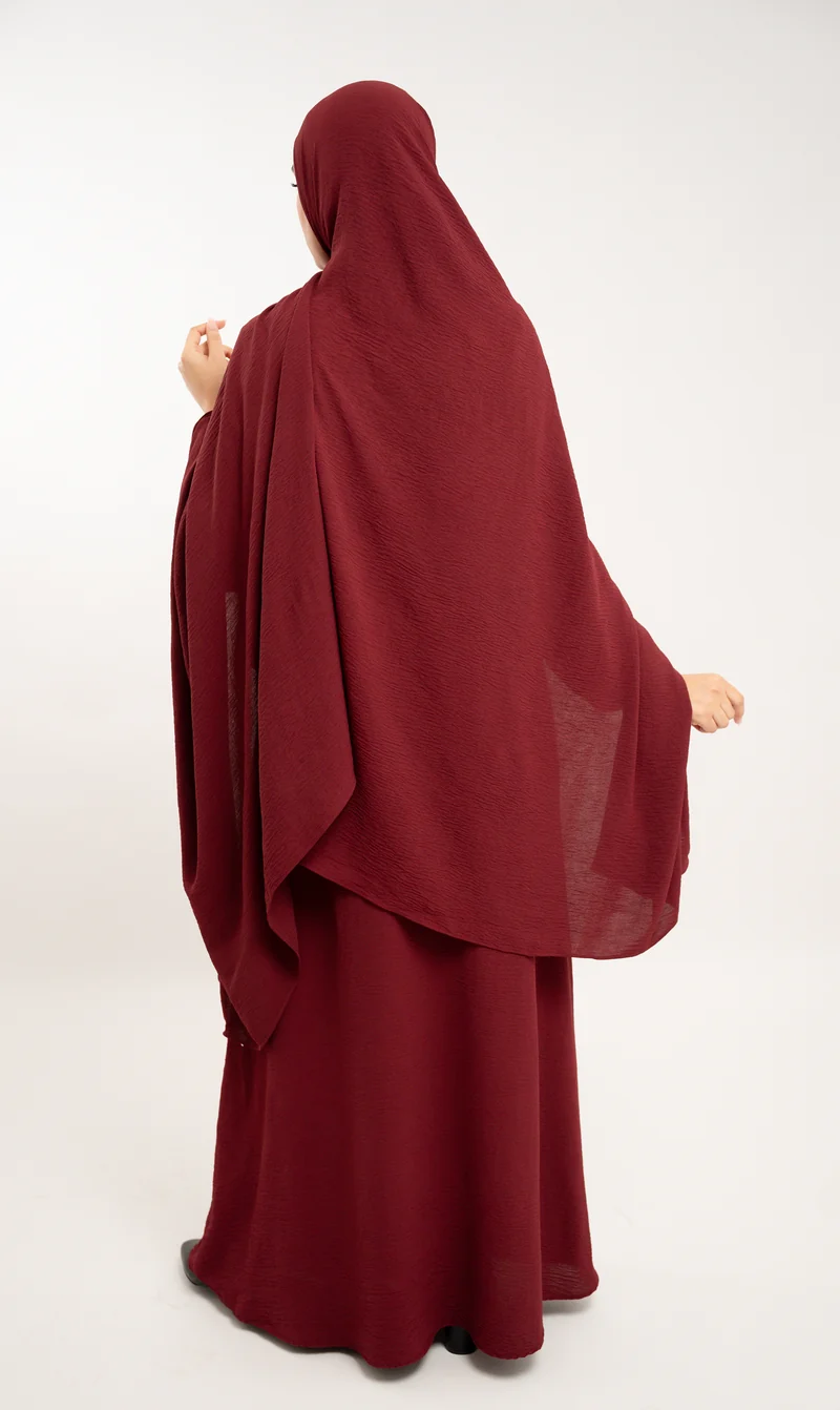 A-Linien-Puff-Jazz-Abaya R - Bordeaux