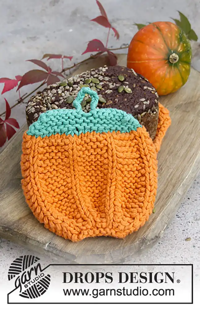 Topflappen Roasted Pumpkin (Strickset)